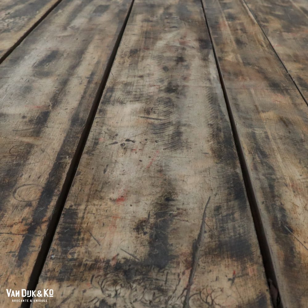 Vintage robuuste werktafel - Afbeelding 9