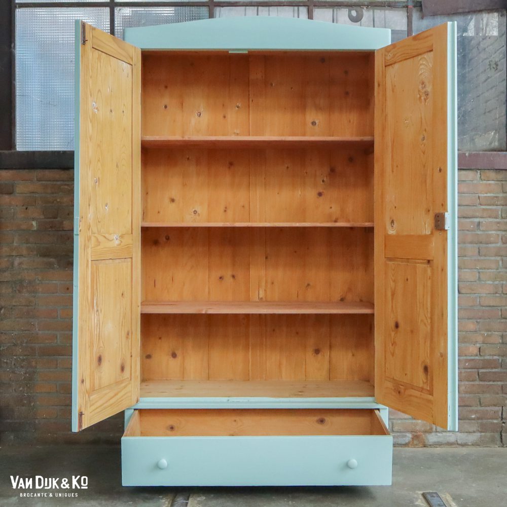 Lichtblauwe kledingkast - Afbeelding 3