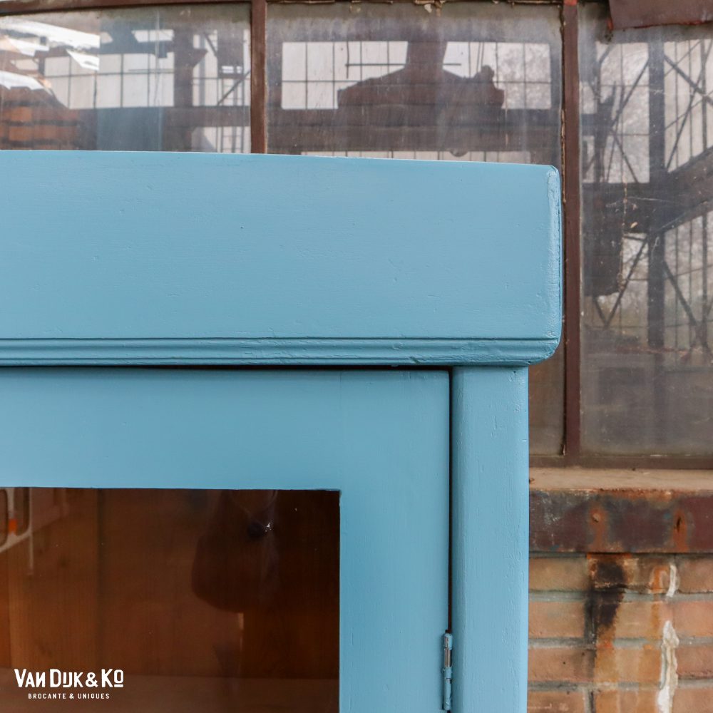 Blauwe vitrinekast - Afbeelding 5