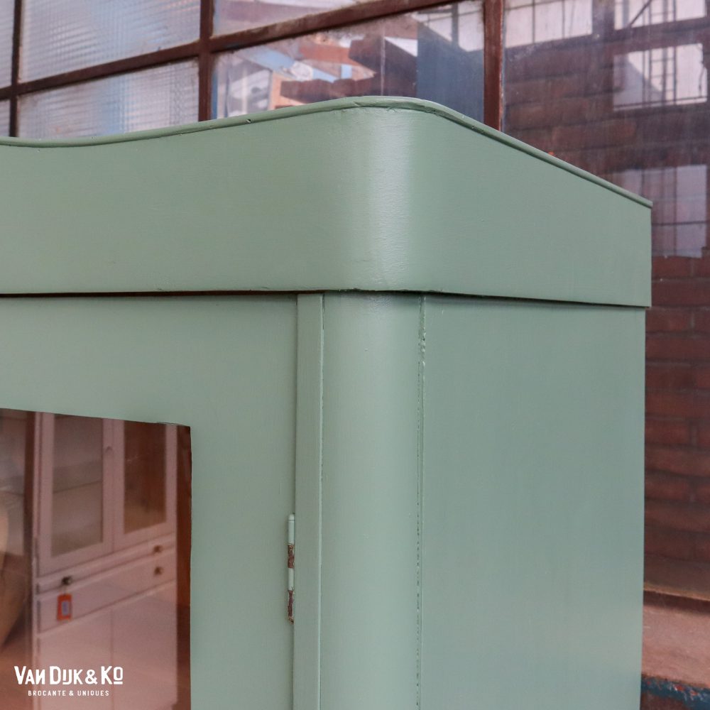 Groenblauwe vitrinekast - Afbeelding 5