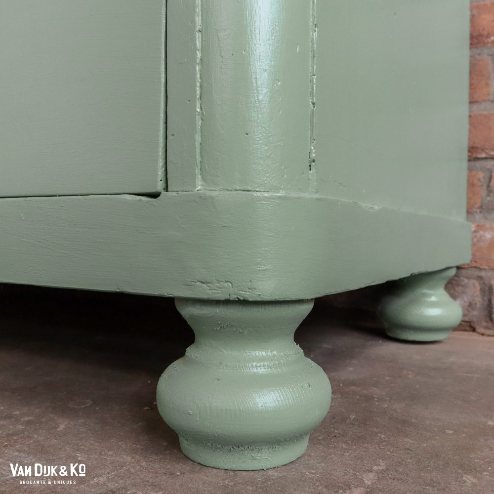 Groenblauwe vitrinekast - Afbeelding 8