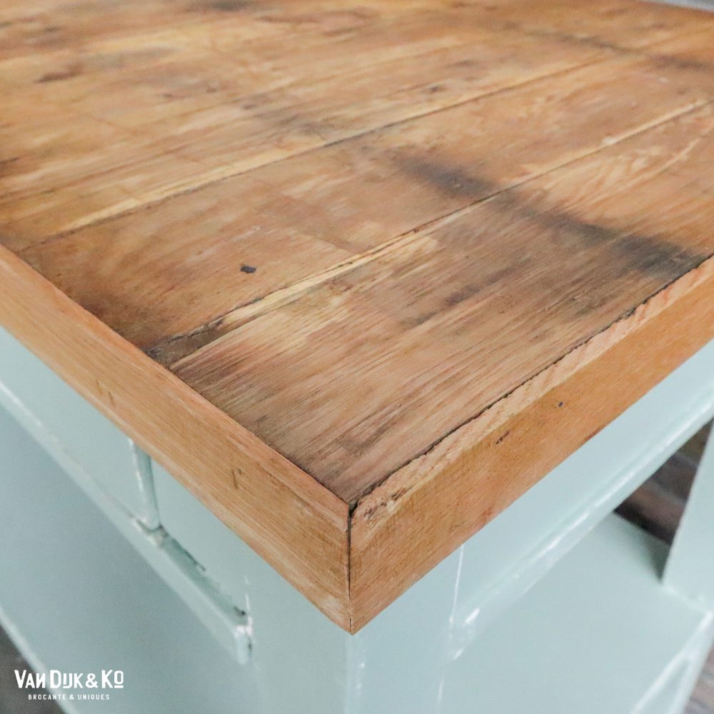 Brocante werktafel met lades - Afbeelding 6