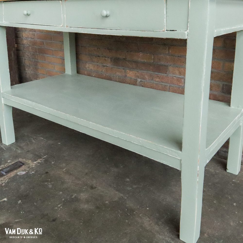 Brocante werktafel met lades - Afbeelding 11