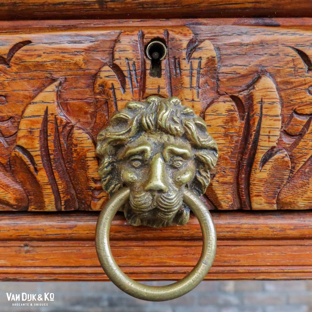 Antiek bureau met leeuwen - Afbeelding 9