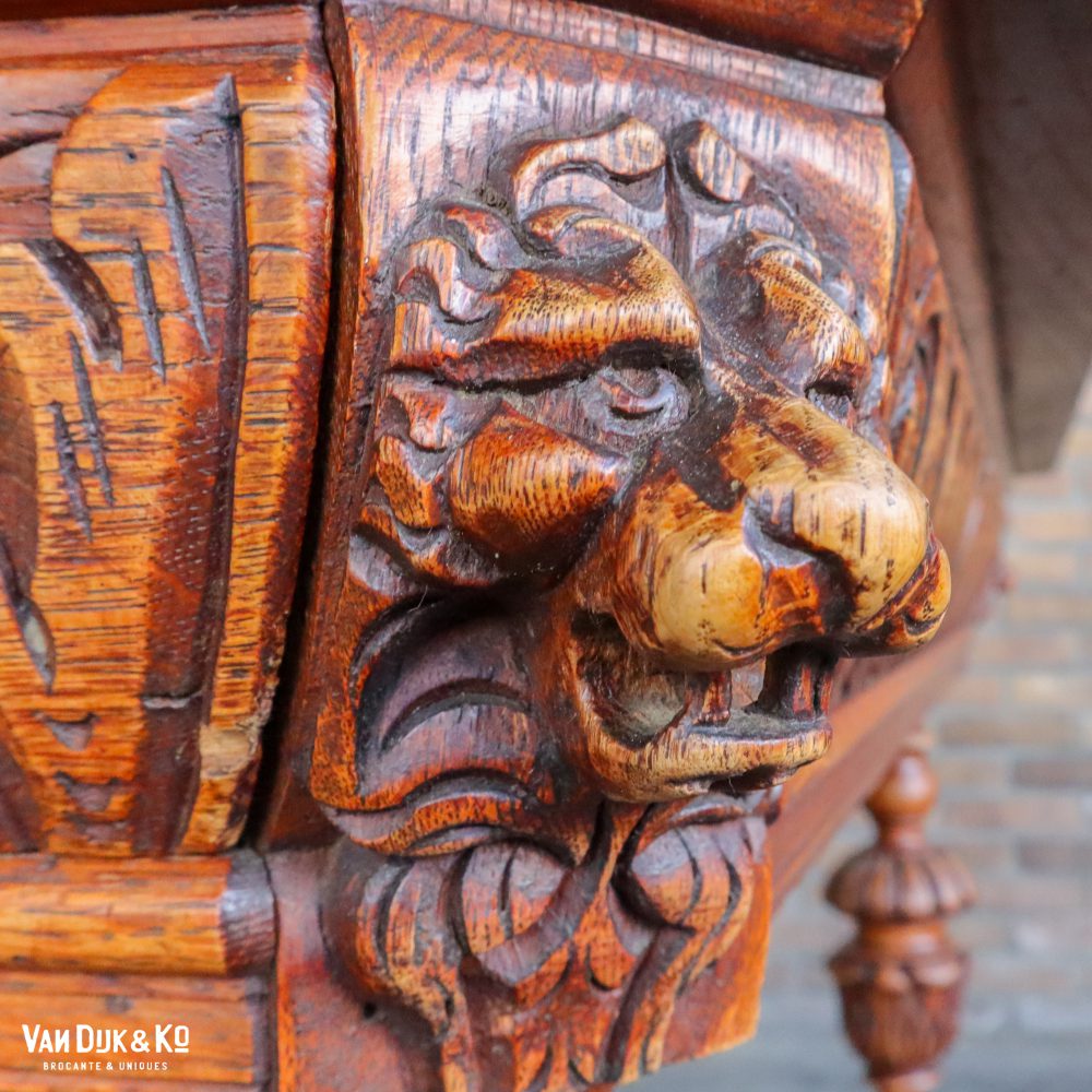 Antiek bureau met leeuwen - Afbeelding 10