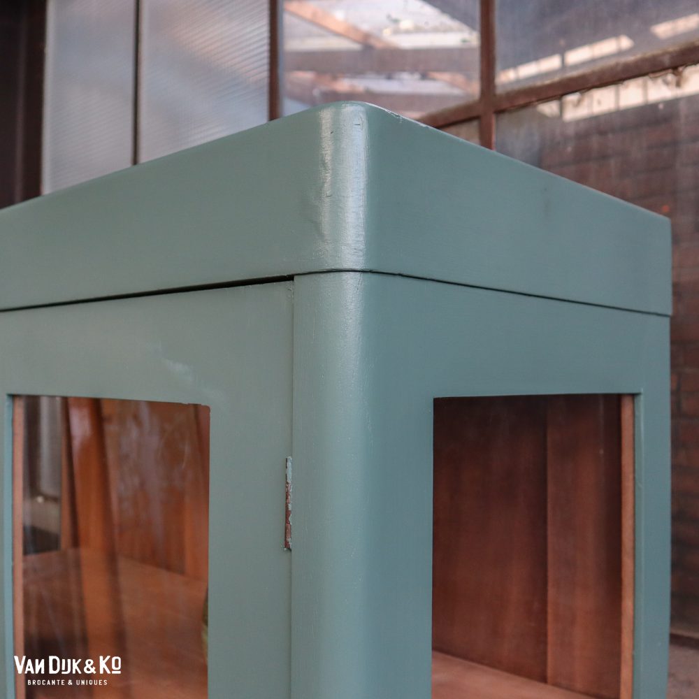 Groenblauwe vitrinekast - Afbeelding 6