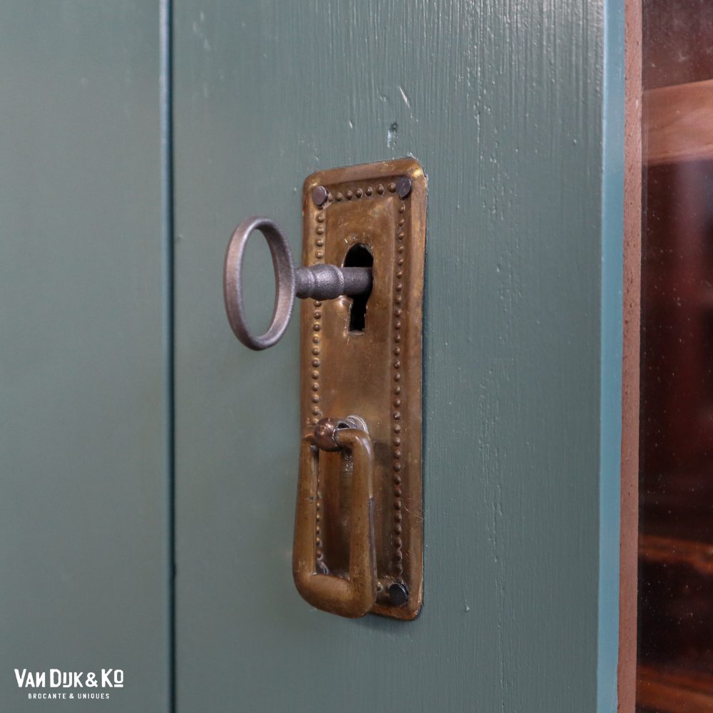 Groenblauwe vitrinekast - Afbeelding 7