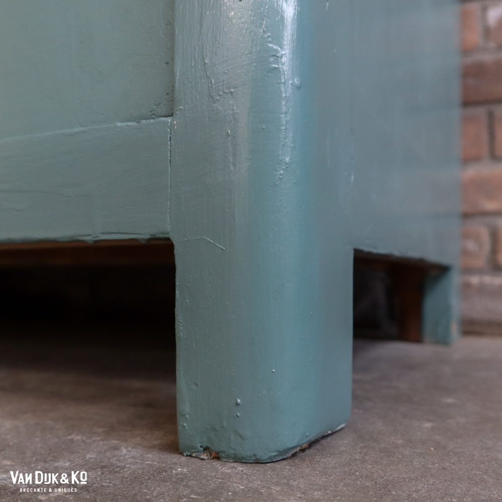 Groenblauwe vitrinekast - Afbeelding 9