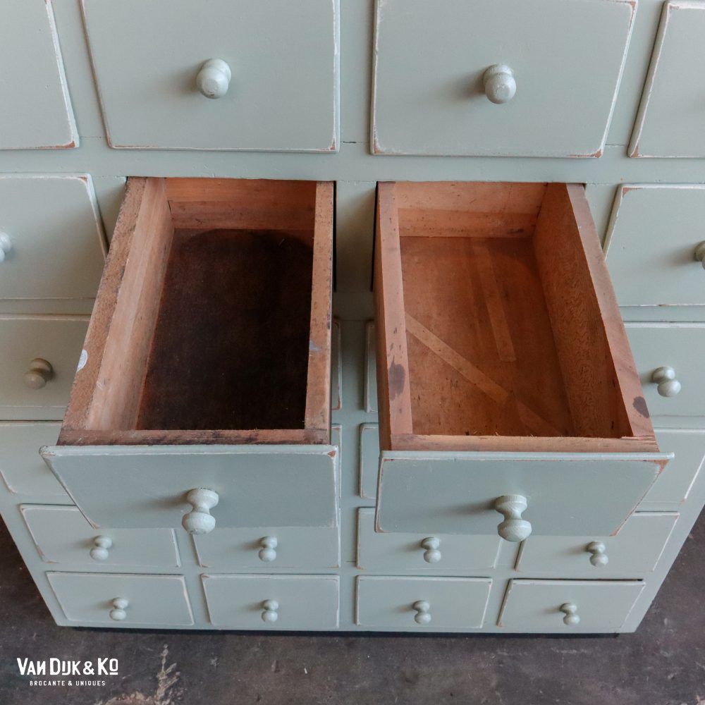 Mintgroene apothekerskast - Afbeelding 4