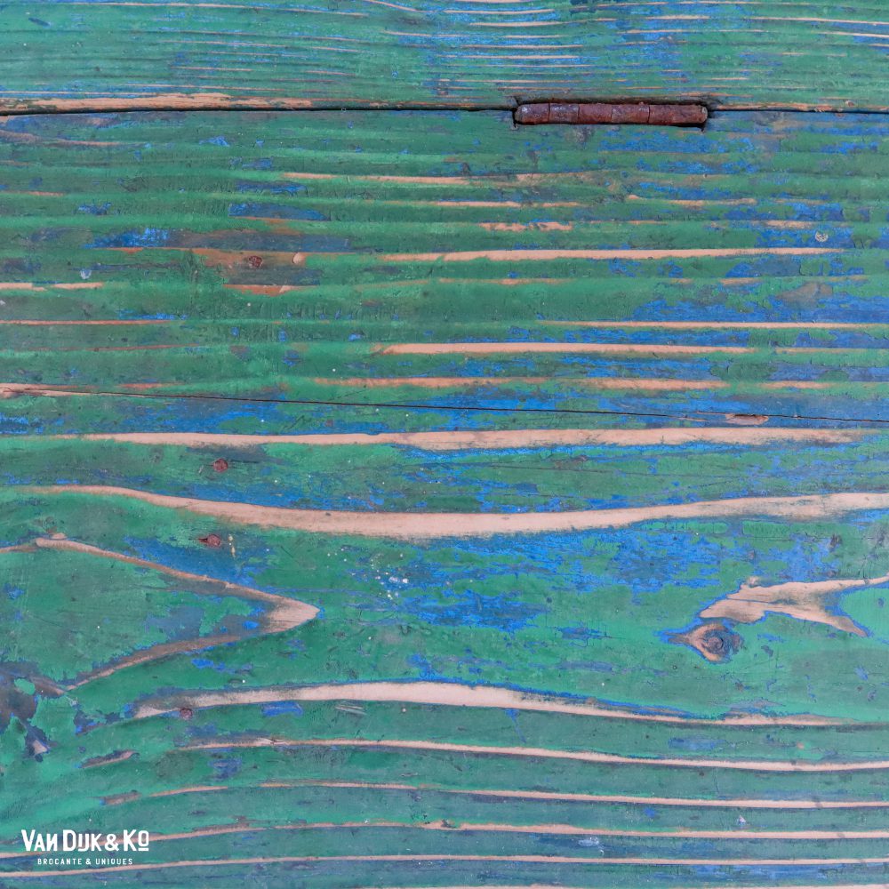 Groene houten klepbank - Afbeelding 12
