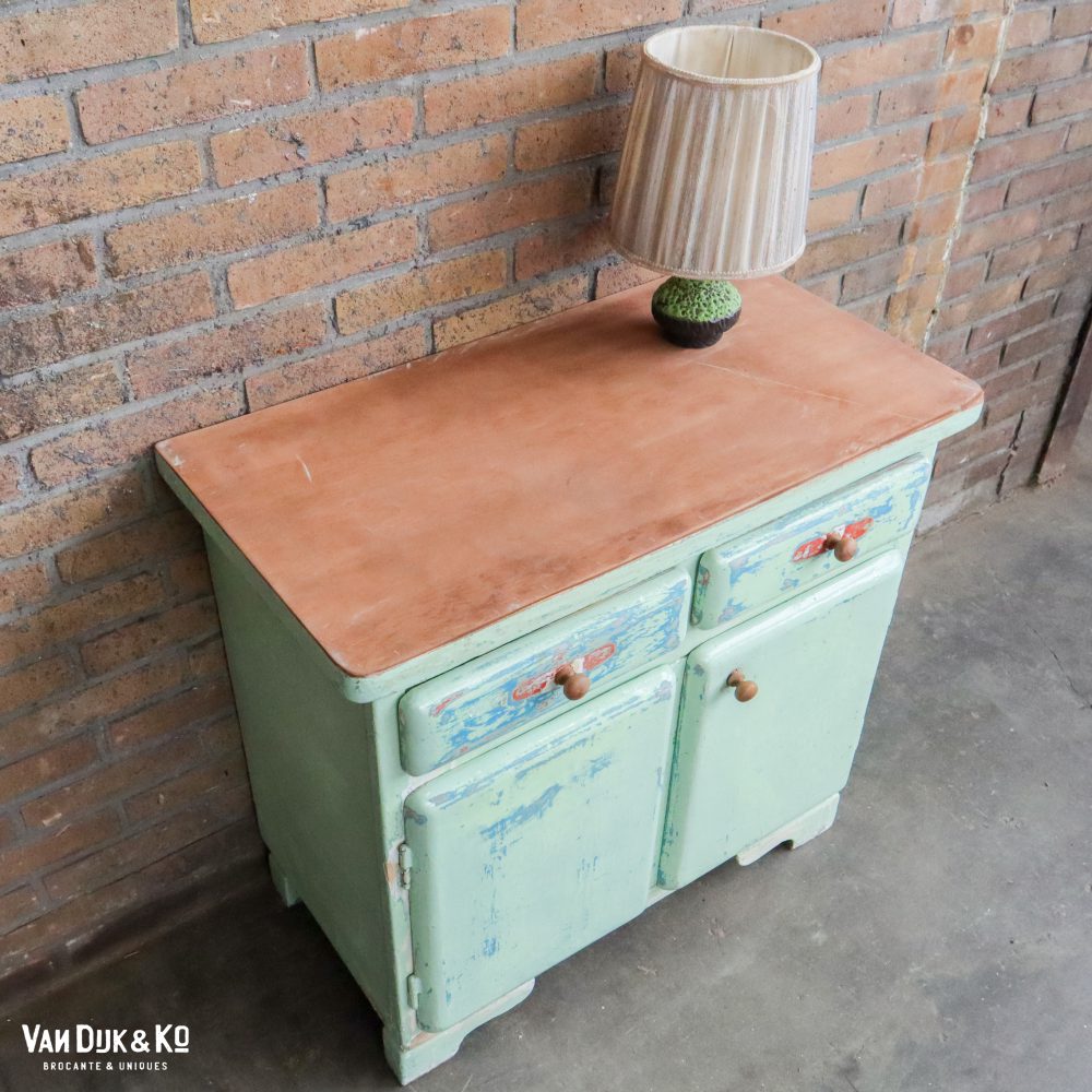 Brocante nachtkastje - Afbeelding 4