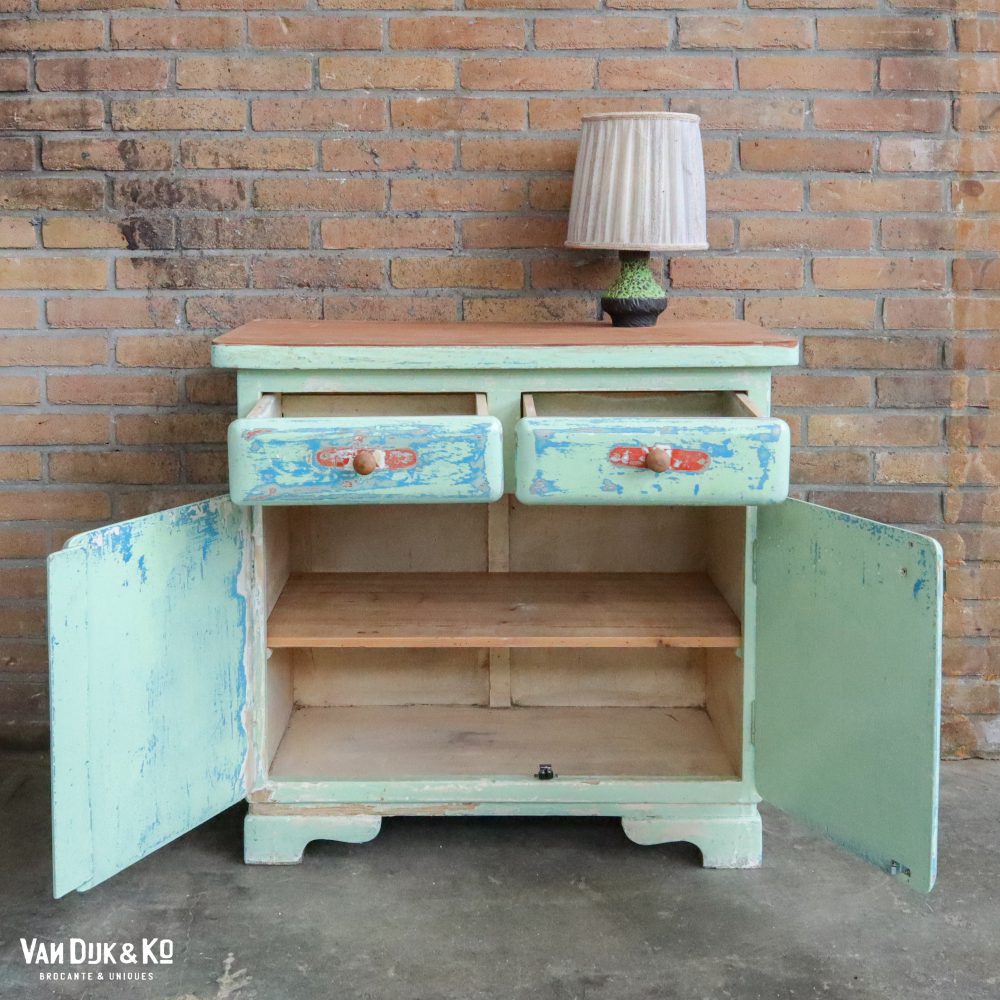 Brocante nachtkastje - Afbeelding 5