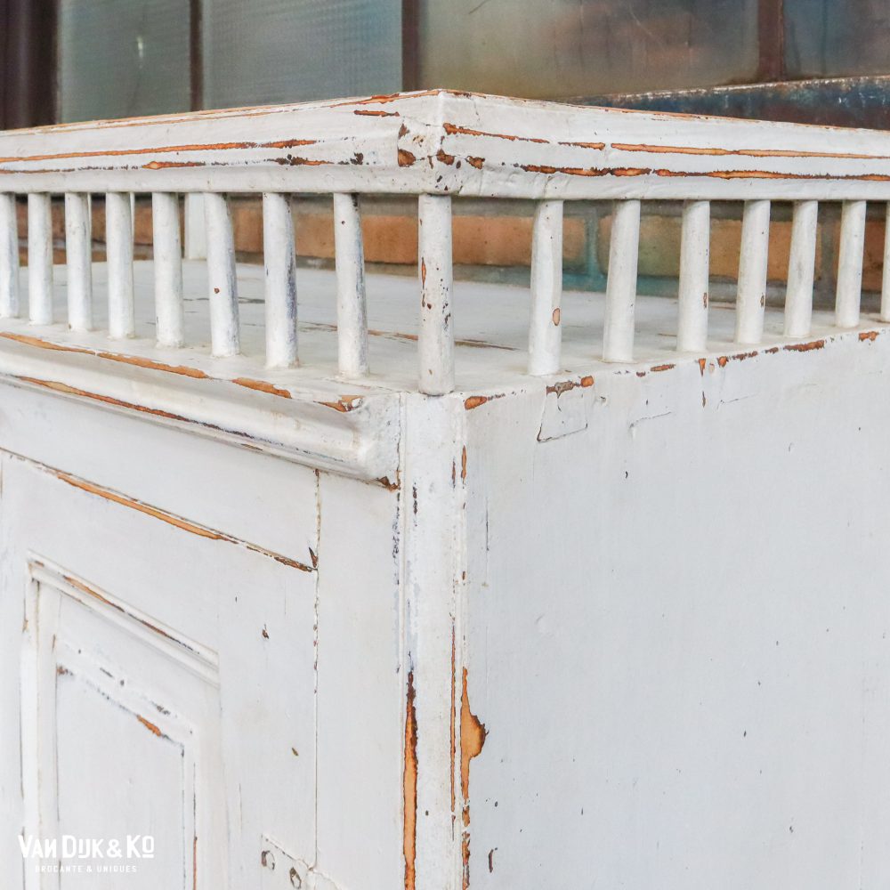 Brocante witte kast - Afbeelding 5