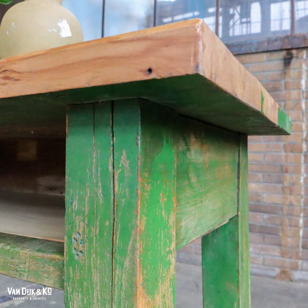 Brocante houten tafel - Afbeelding 4