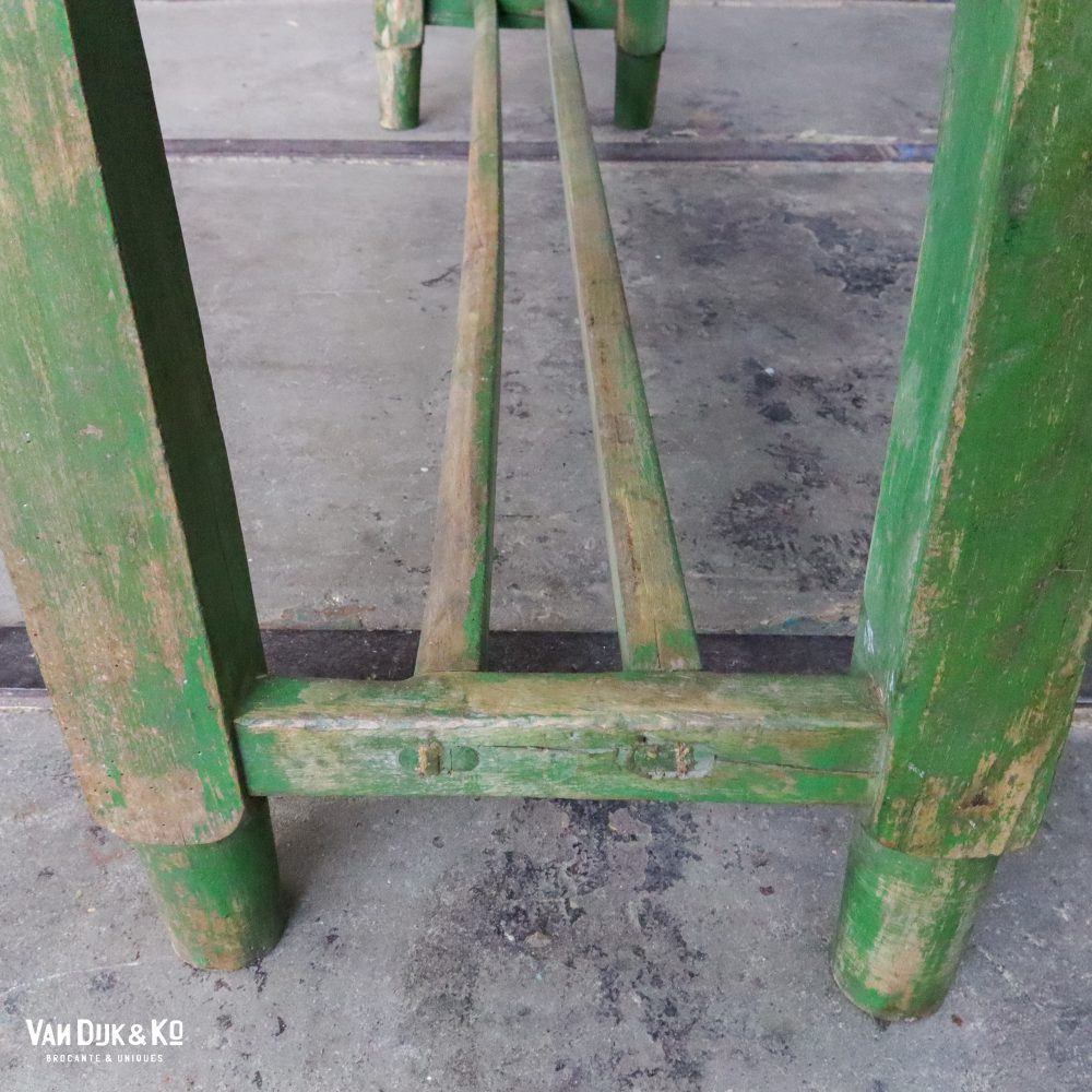 Brocante houten tafel - Afbeelding 7