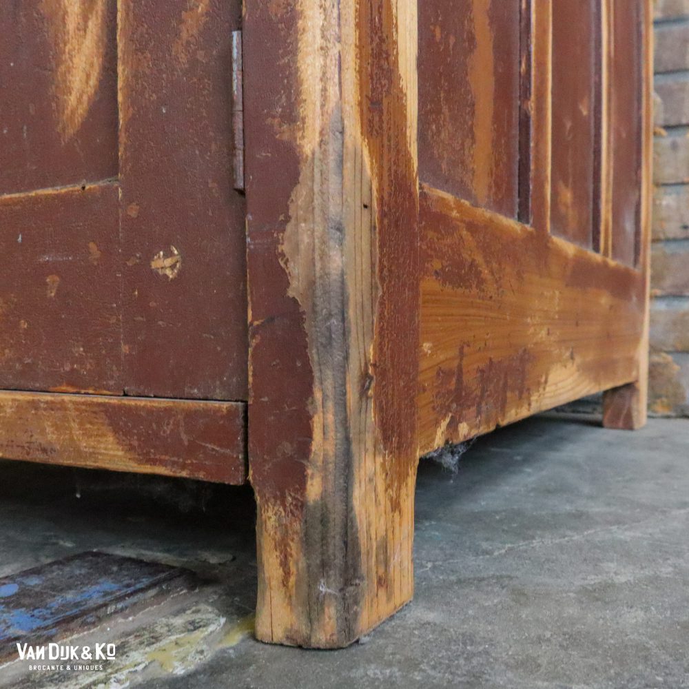Brocante houten bureau - Afbeelding 7