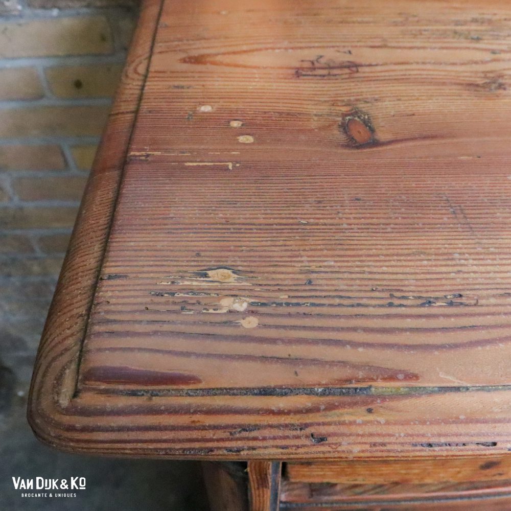 Brocante dressoir met uitschuifbare plank - Afbeelding 9