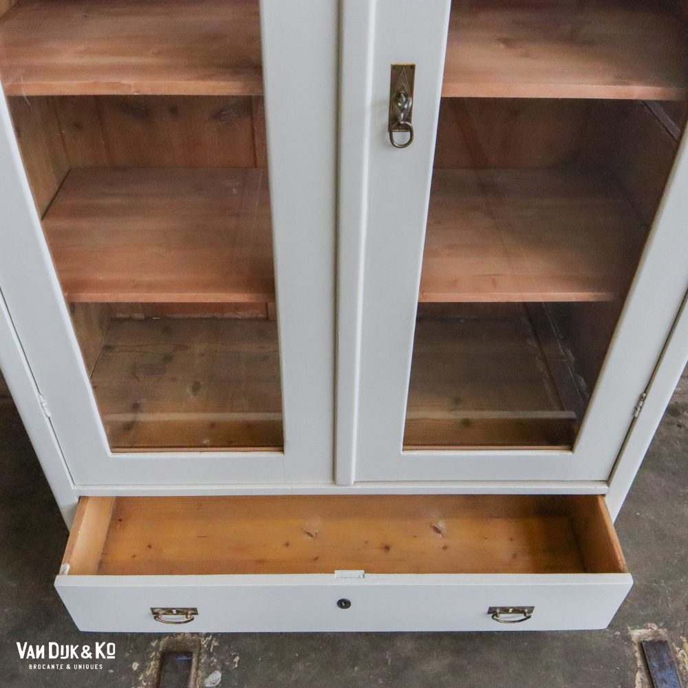 Brocante vitrinekast - Afbeelding 4
