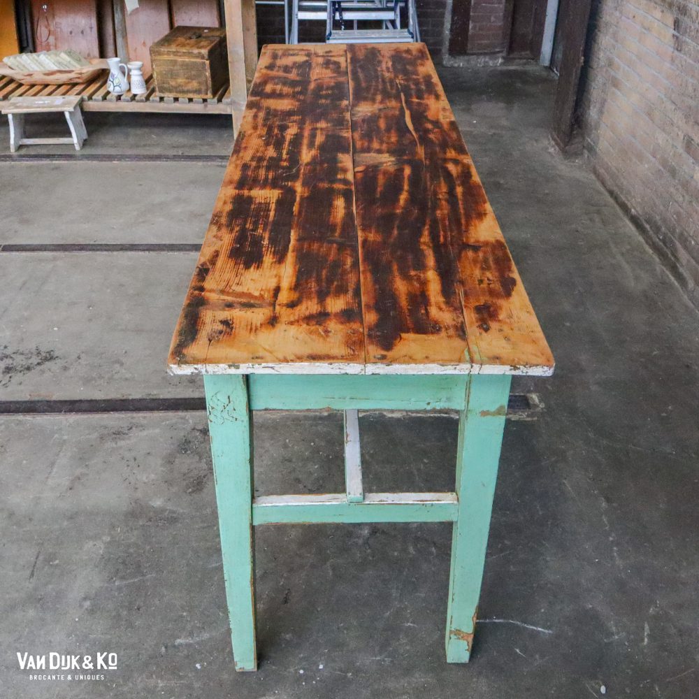 Brocante houten tafel - Afbeelding 6