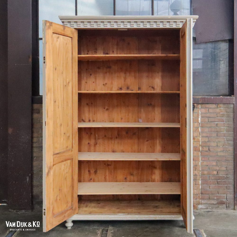 Brocante hoge kast - demontabel - Afbeelding 3
