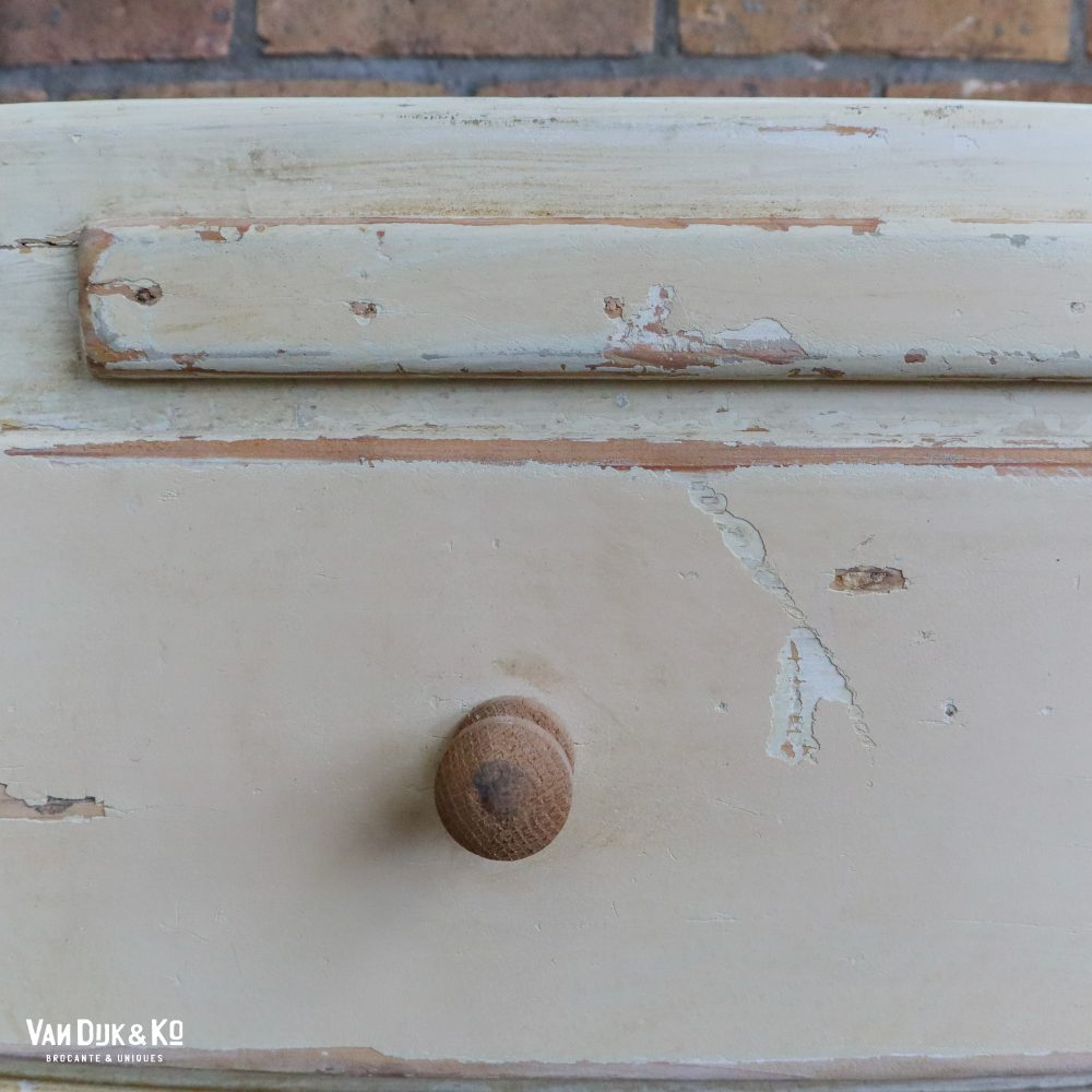 Brocante kastje met uitschuifbare plank - Afbeelding 10