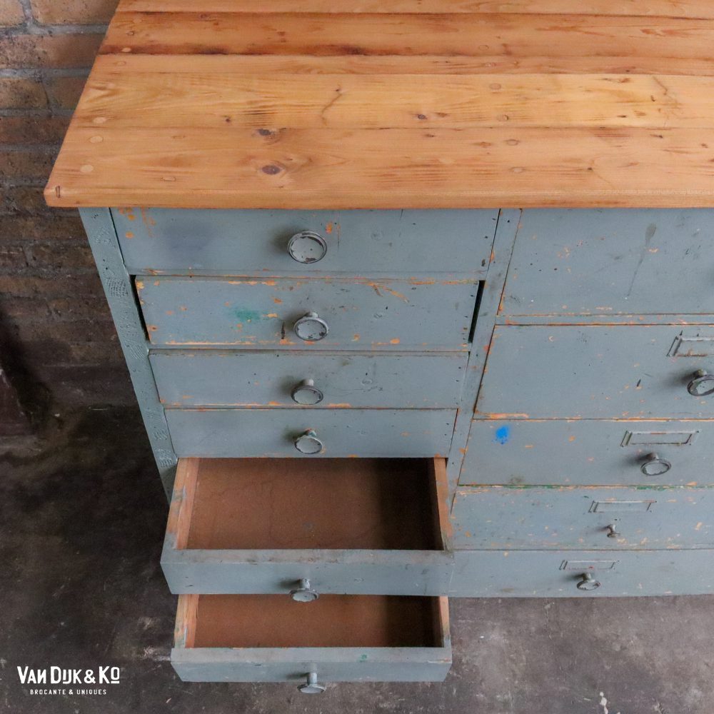 Vintage toog met lades - Afbeelding 6