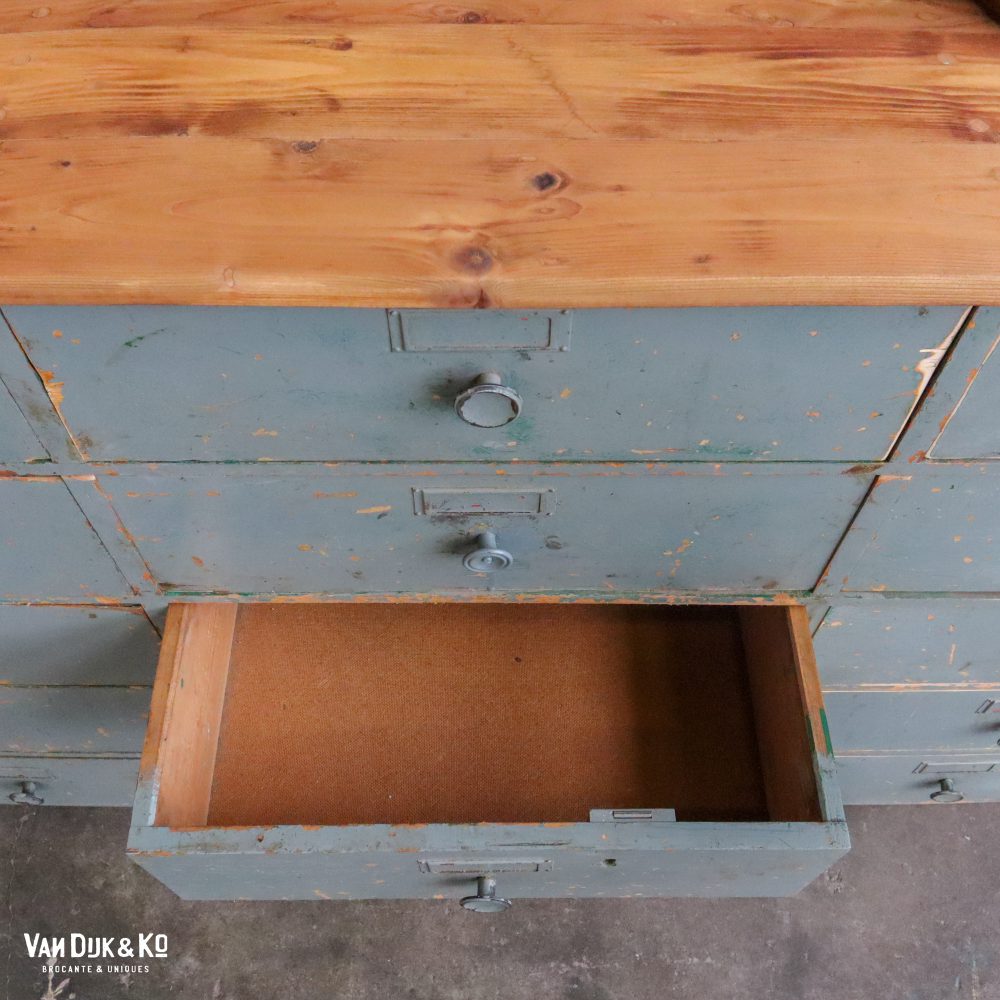 Vintage toog met lades - Afbeelding 7