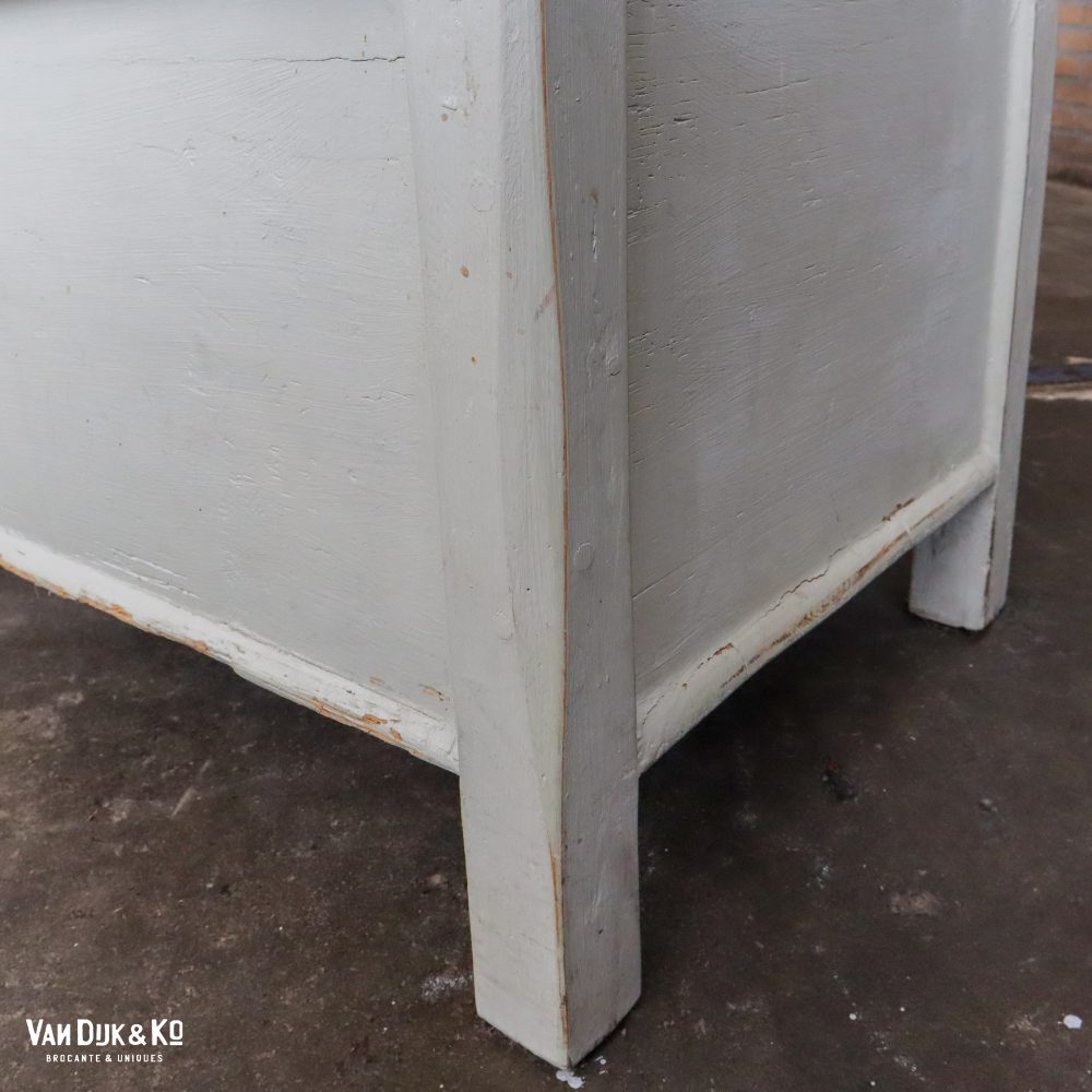 Brocante houten klepbank - Afbeelding 8