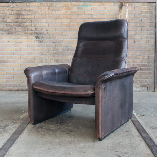 Vintage lounge fauteuil, verstelbaar