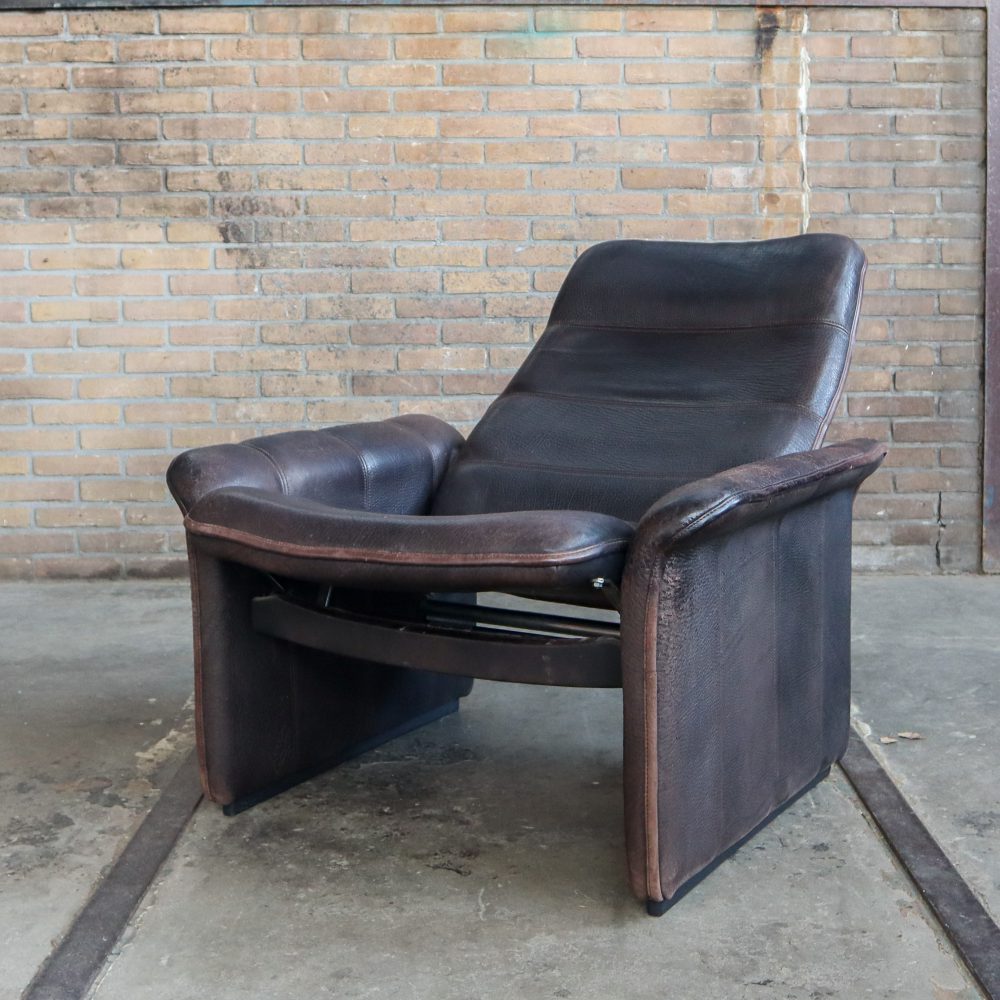 Vintage lounge fauteuil, verstelbaar - Afbeelding 2