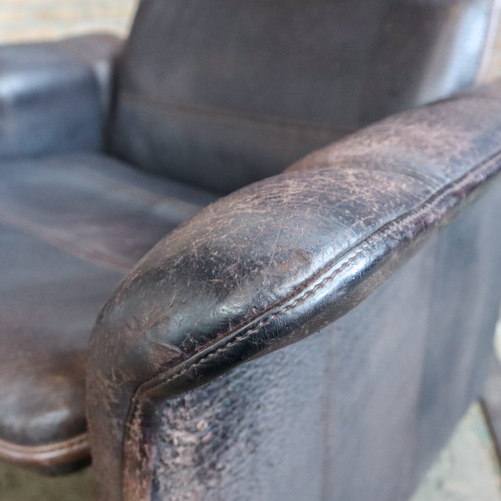 Vintage lounge fauteuil, verstelbaar - Afbeelding 8