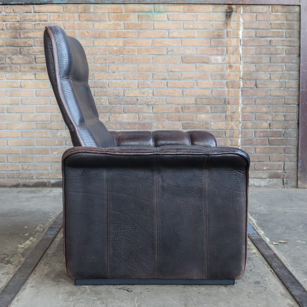 Vintage lounge fauteuil, verstelbaar - Afbeelding 6