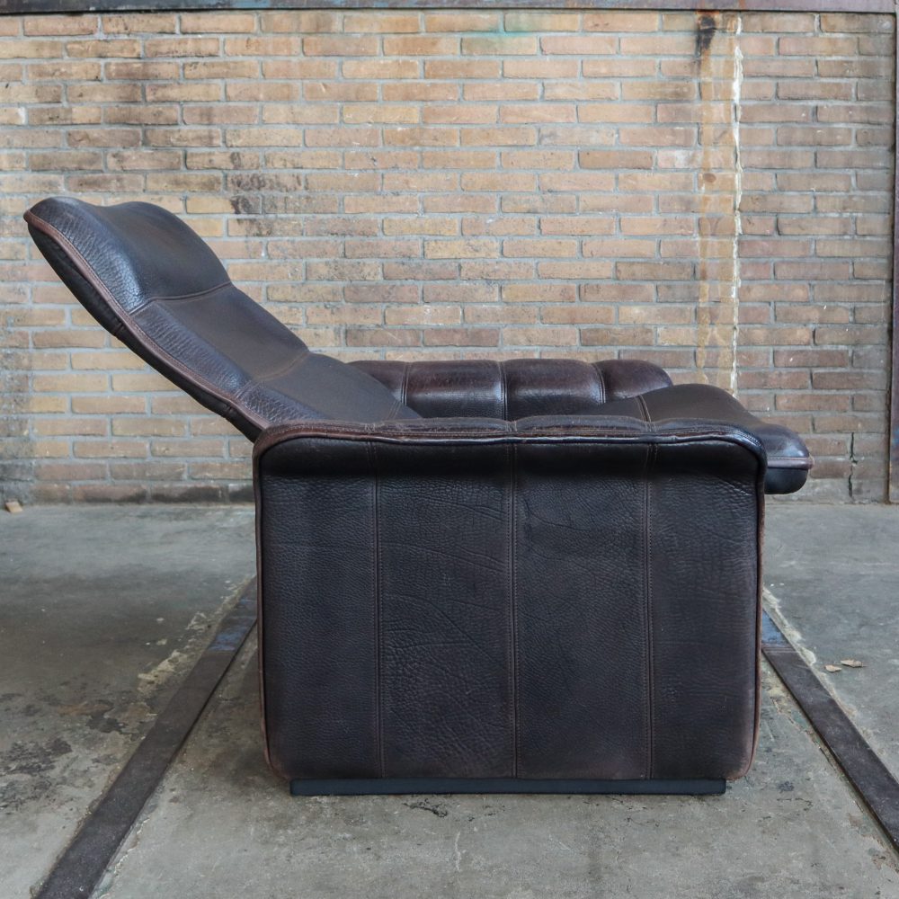 Vintage lounge fauteuil, verstelbaar - Afbeelding 7