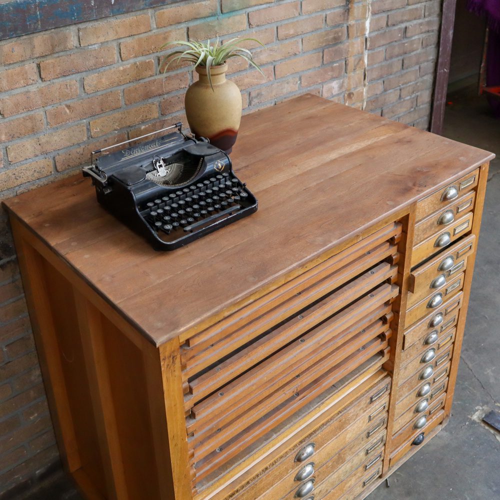 Vintage zetkast/letterkast - Afbeelding 5