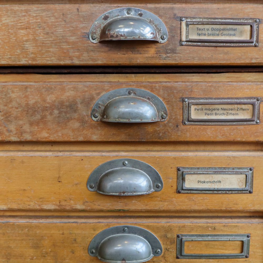 Vintage zetkast/letterkast - Afbeelding 11
