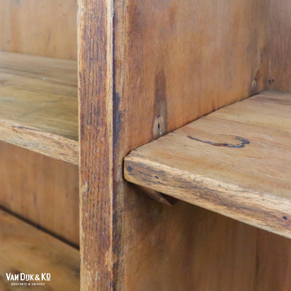 Brocante houten vakkenkast - Afbeelding 6