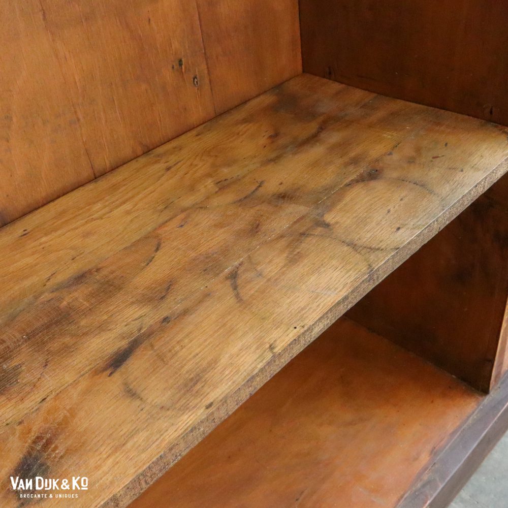 Brocante houten vakkenkast - Afbeelding 5