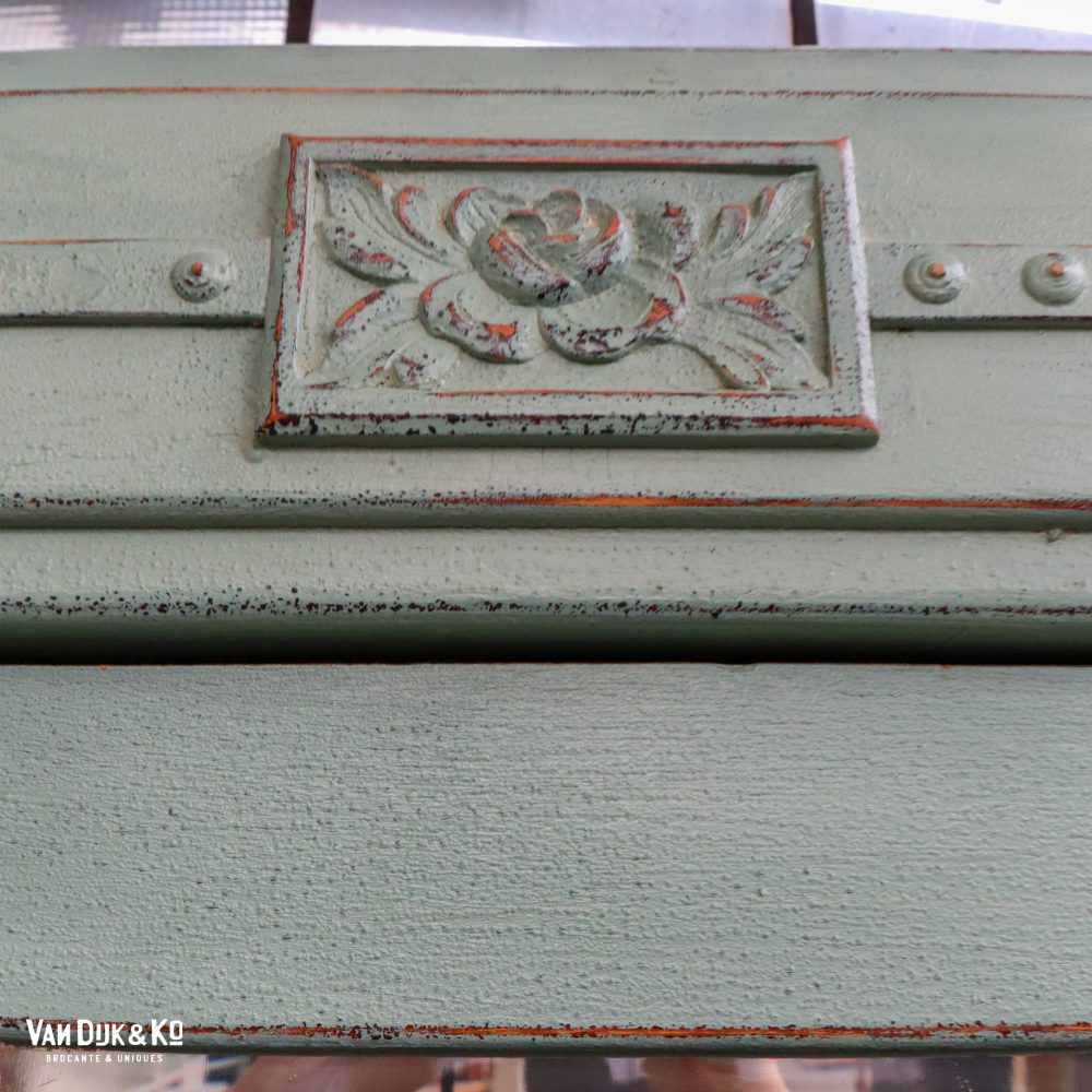 Brocante kledingkast met spiegels - Afbeelding 8