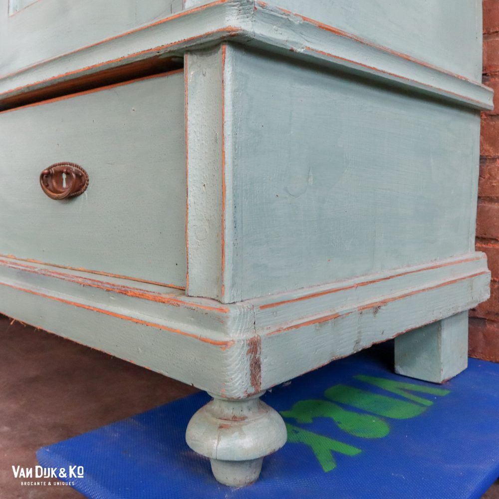 Brocante kledingkast met spiegels - Afbeelding 16