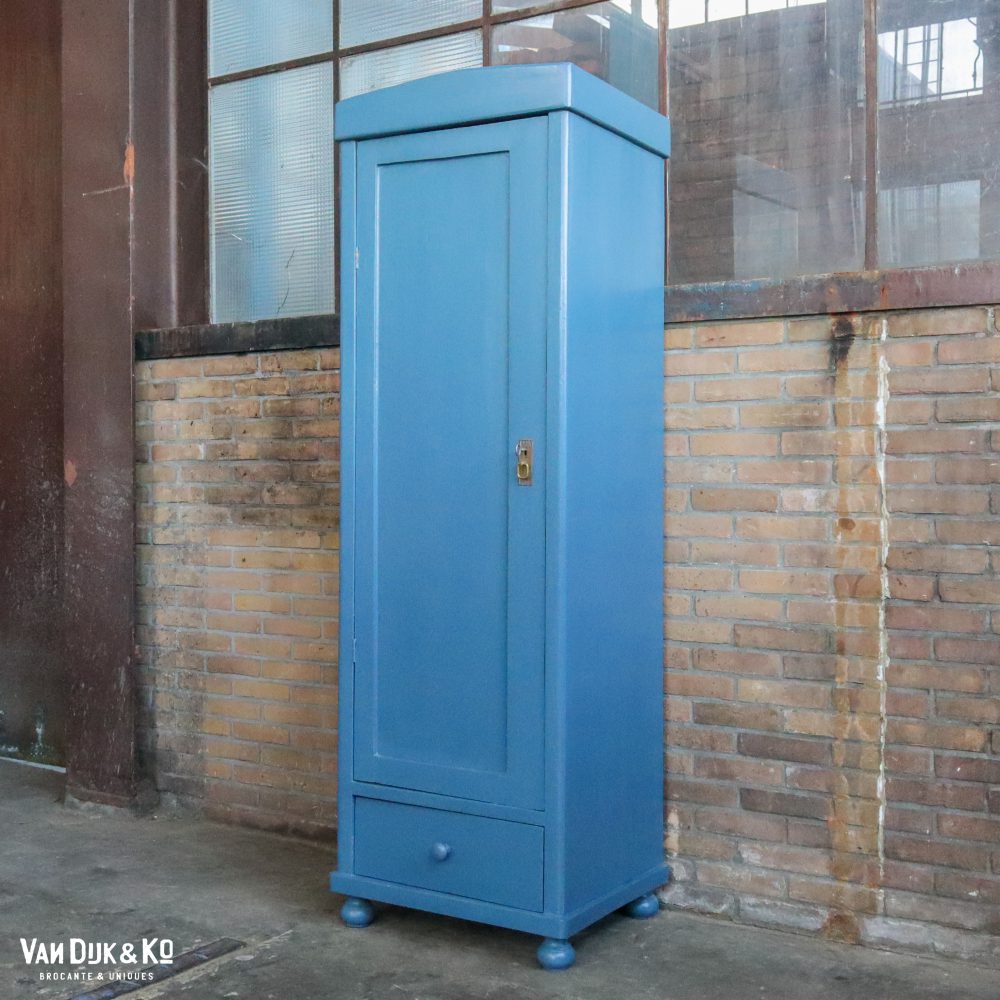 Blauwe eendeurs linnenkast - Afbeelding 2