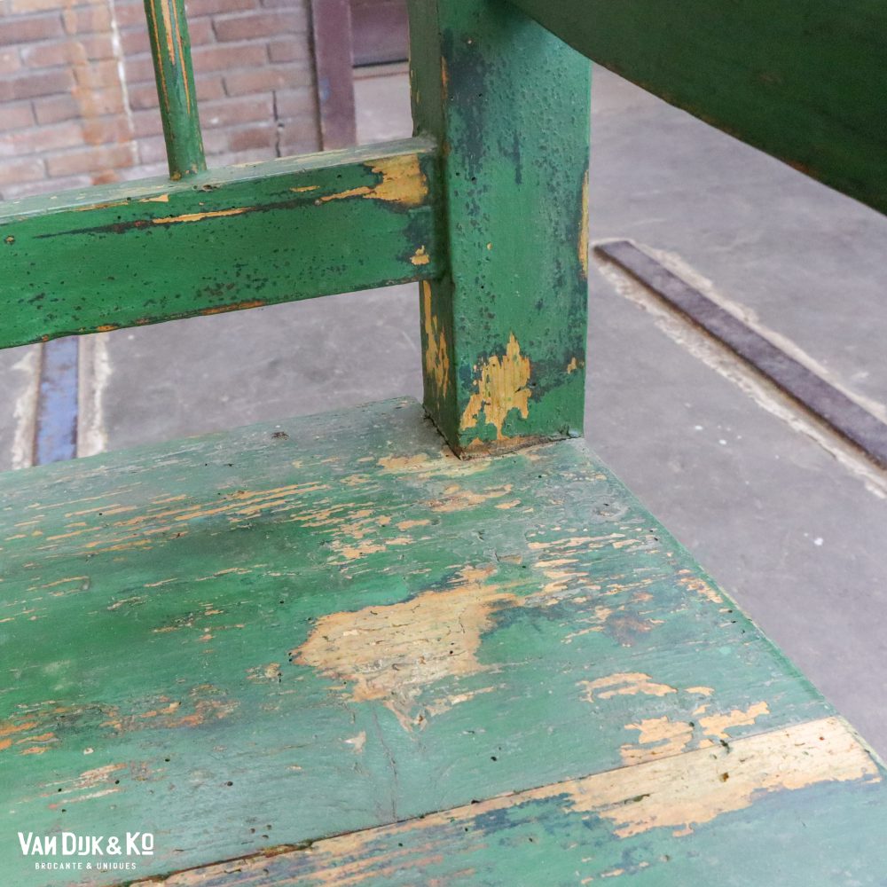 Groene brocante bank - Afbeelding 6