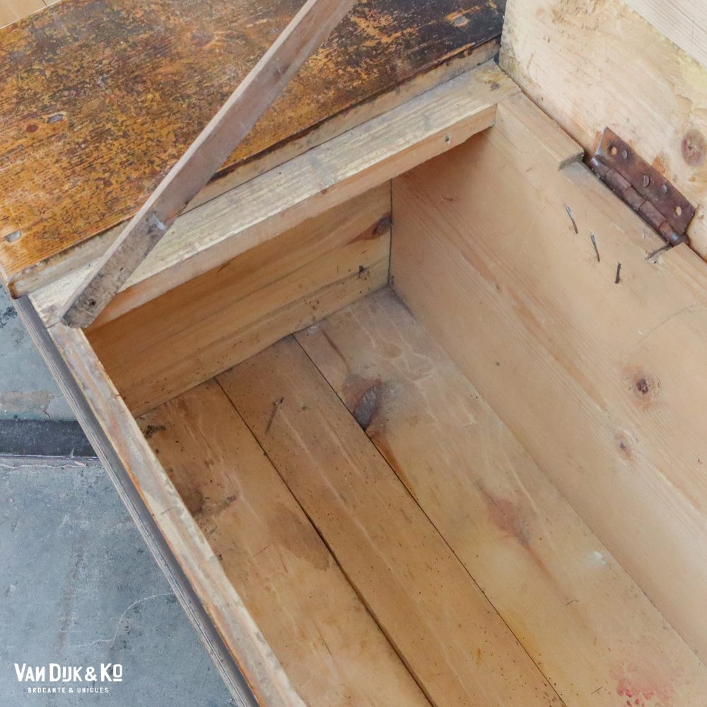 Lange bruine klepbank - Afbeelding 5