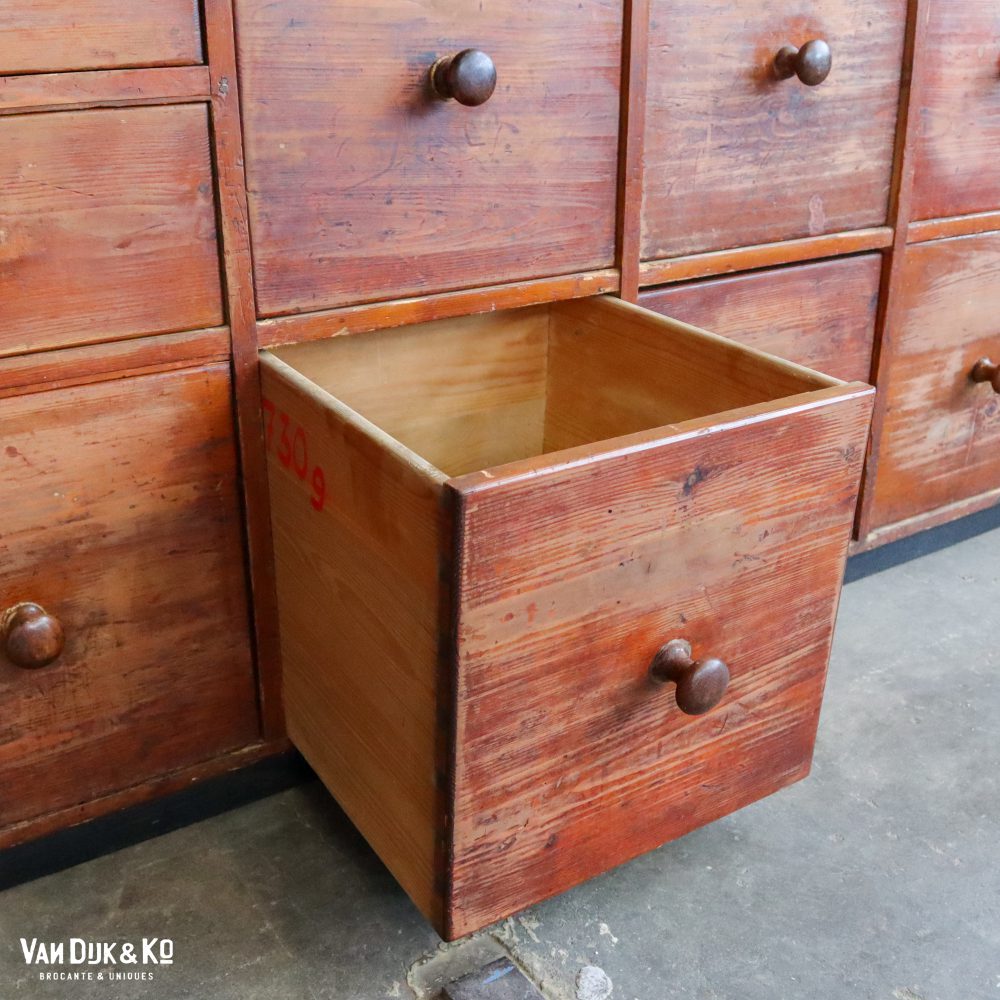Brocante dressoir met lades - Afbeelding 6