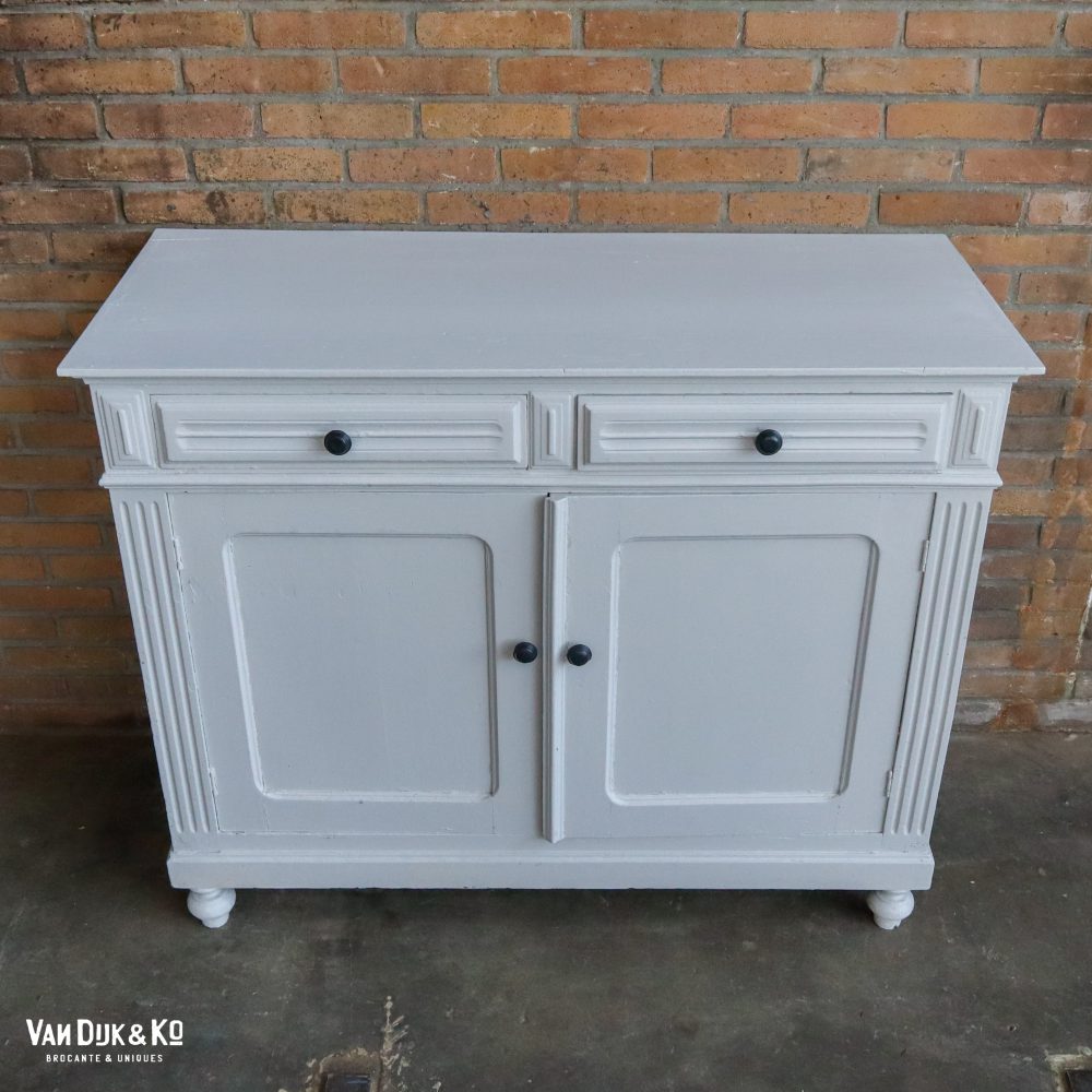 Lichtgrijze commode - Afbeelding 3
