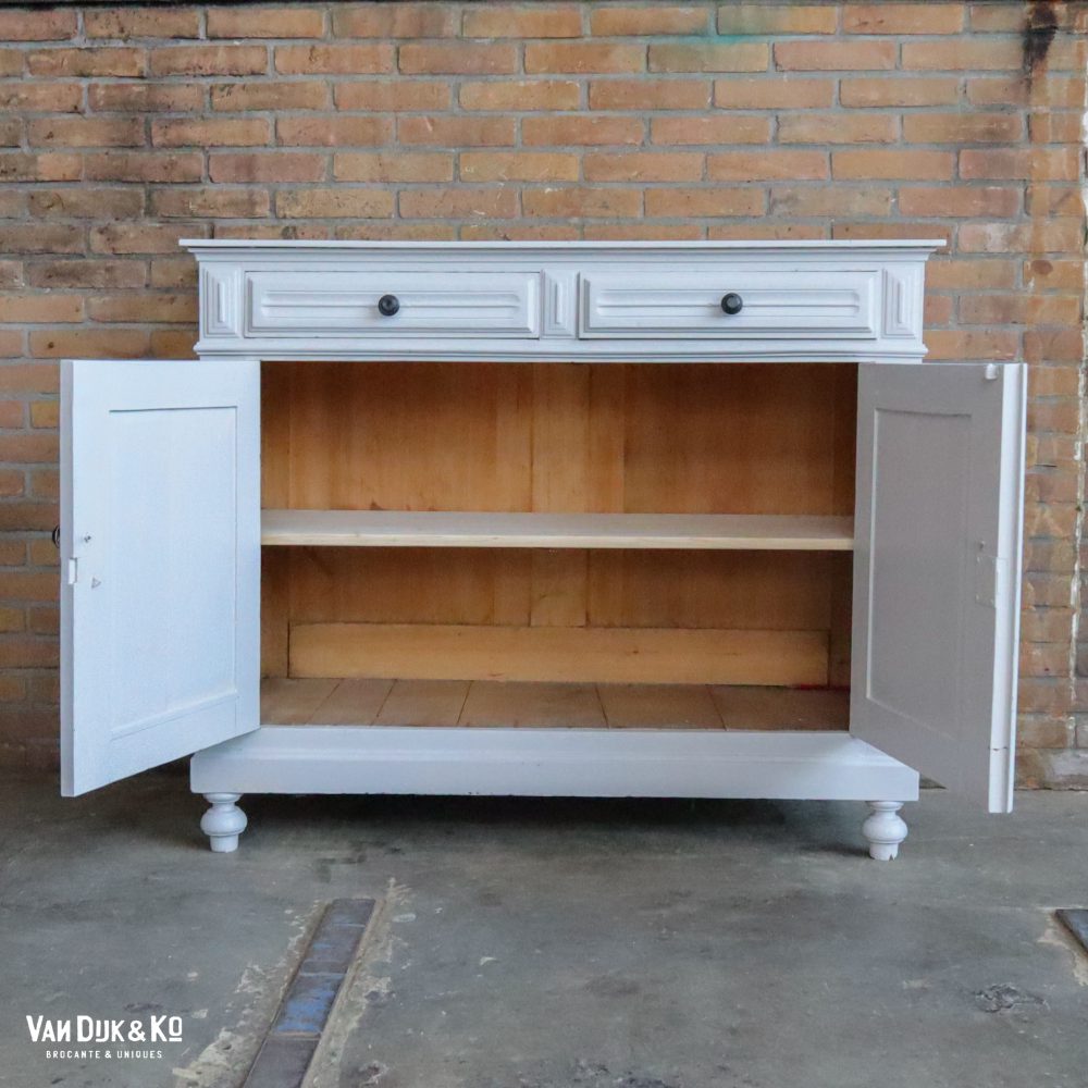 Lichtgrijze commode - Afbeelding 4