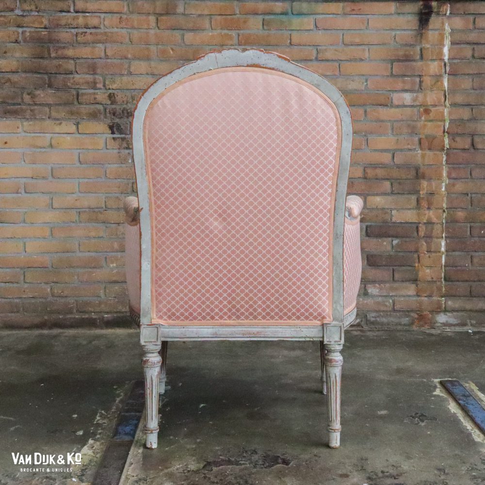 Vintage roze fauteuil - Afbeelding 3