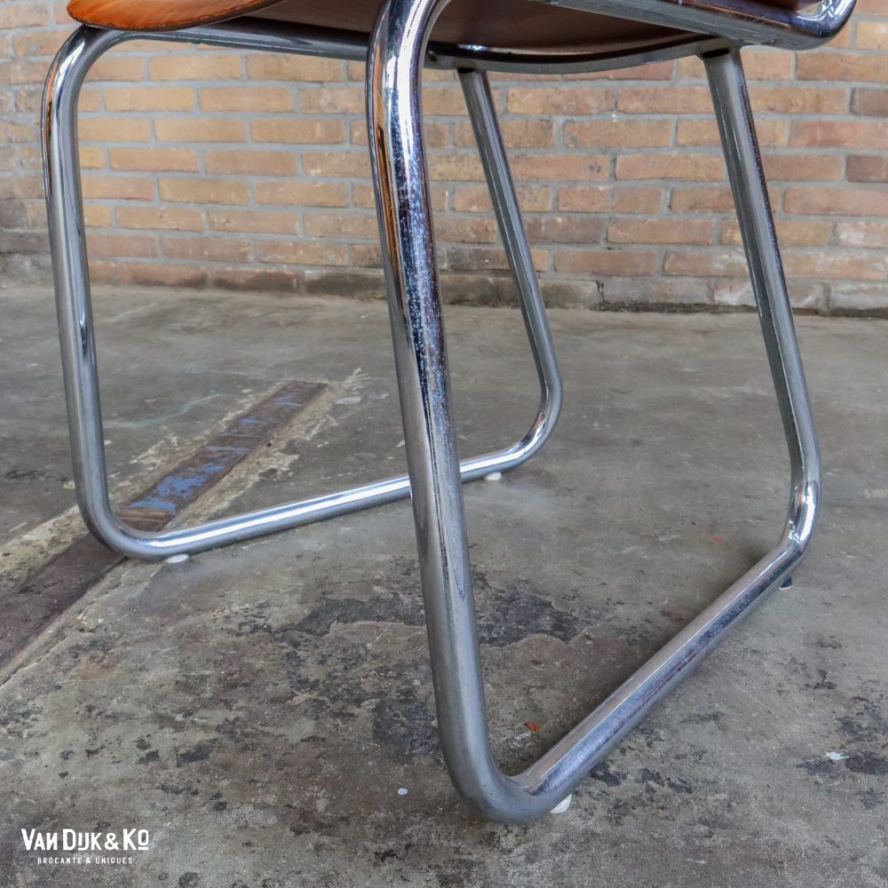Vintage schoolstoelen - 4 stuks - Afbeelding 7