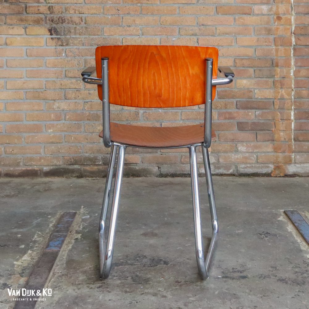 Vintage schoolstoelen - 4 stuks - Afbeelding 2