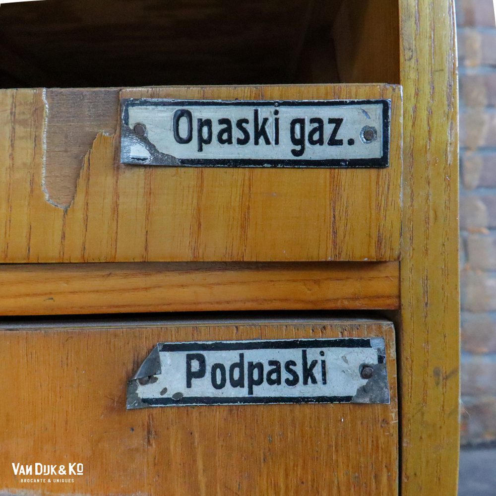 Vintage houten bureautje - Afbeelding 9