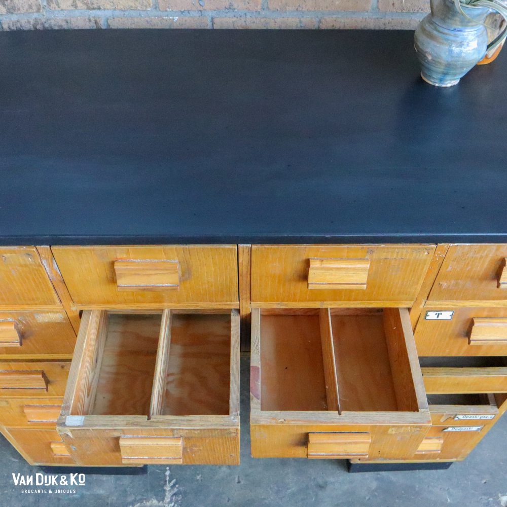 Vintage houten bureautje - Afbeelding 5